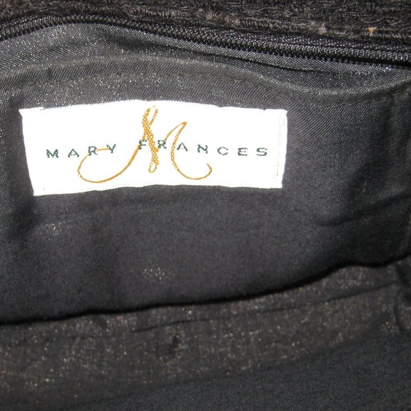 ❤️MARY FRANCES MICRO BEADED CLUTCH BAG PURSE Fully Beaded Front - Picture 4 of 5